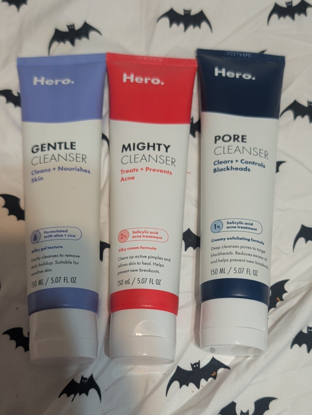 3 Hero. Skin products
